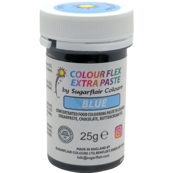 Sugarflair - Colourflex Pastafarve Blå, 25g