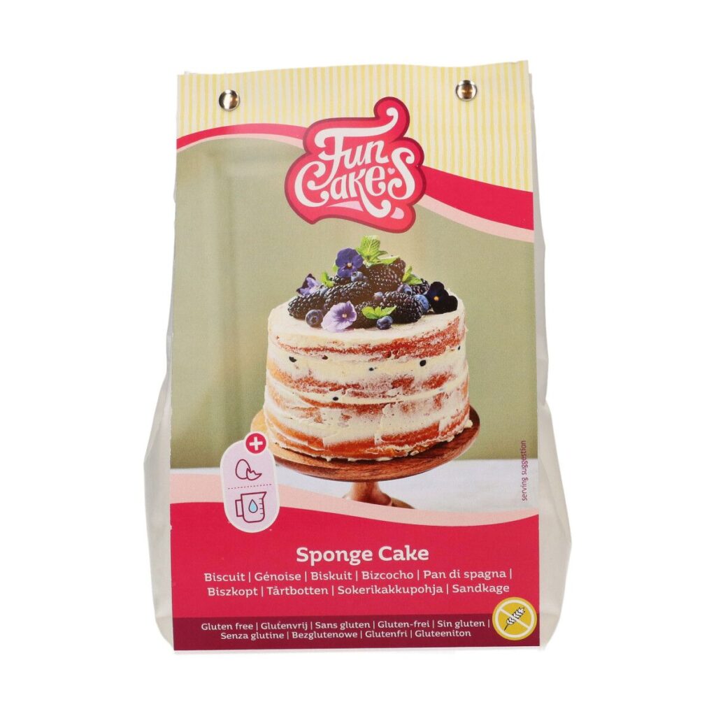 Spongecake glutenfri 500 g - FunCakes